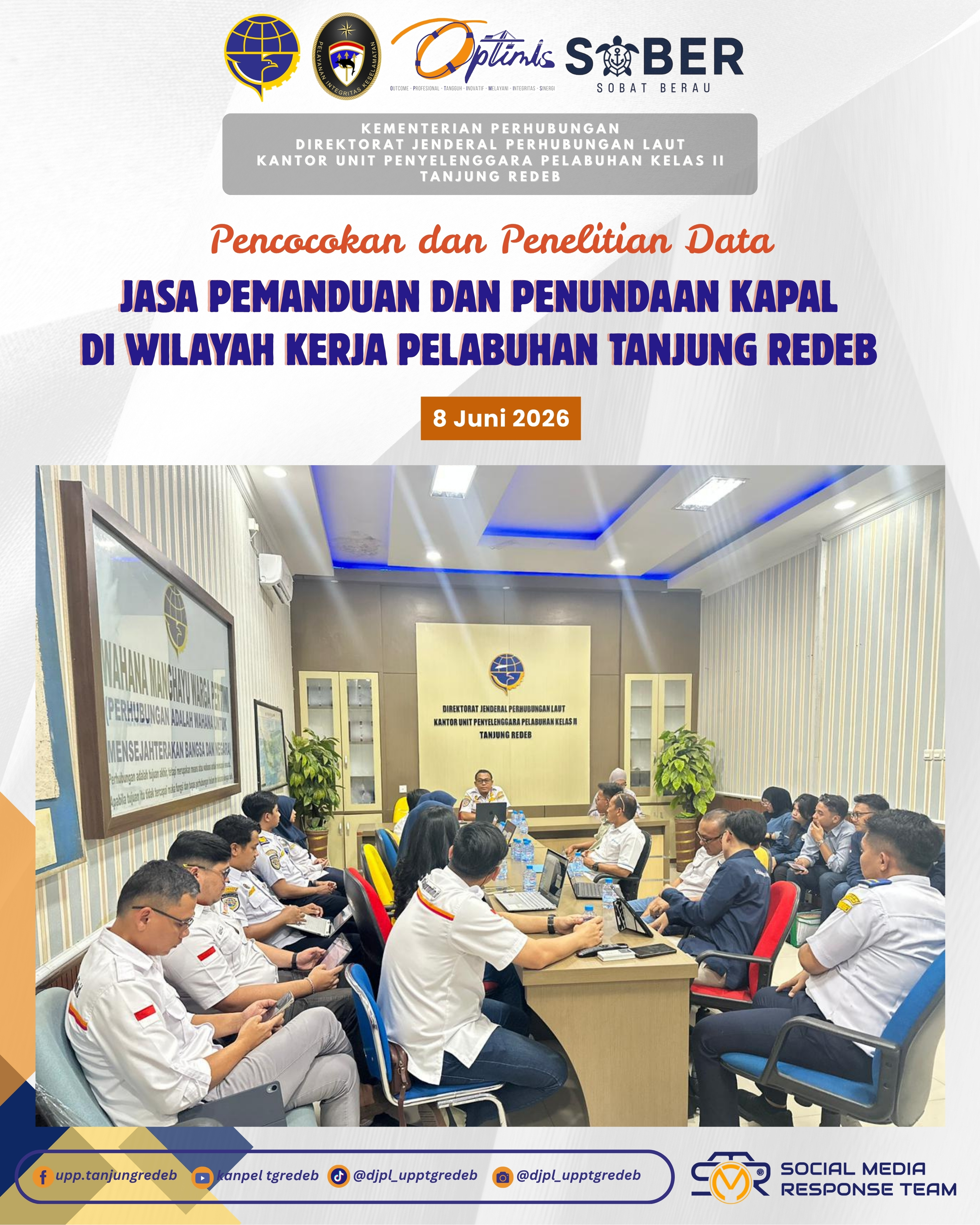 Rapat Pencocokan dan Penelitian Data Jasa Pemanduan dan Penundaan Kapal 